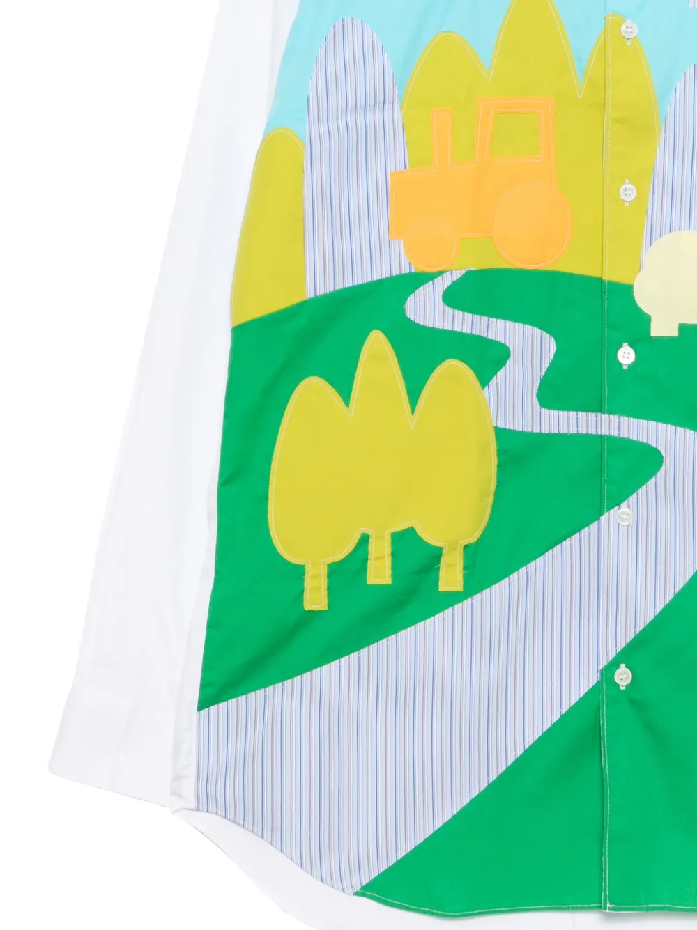 Comme Des Garçons Shirt Overhemd met grafische print Wit