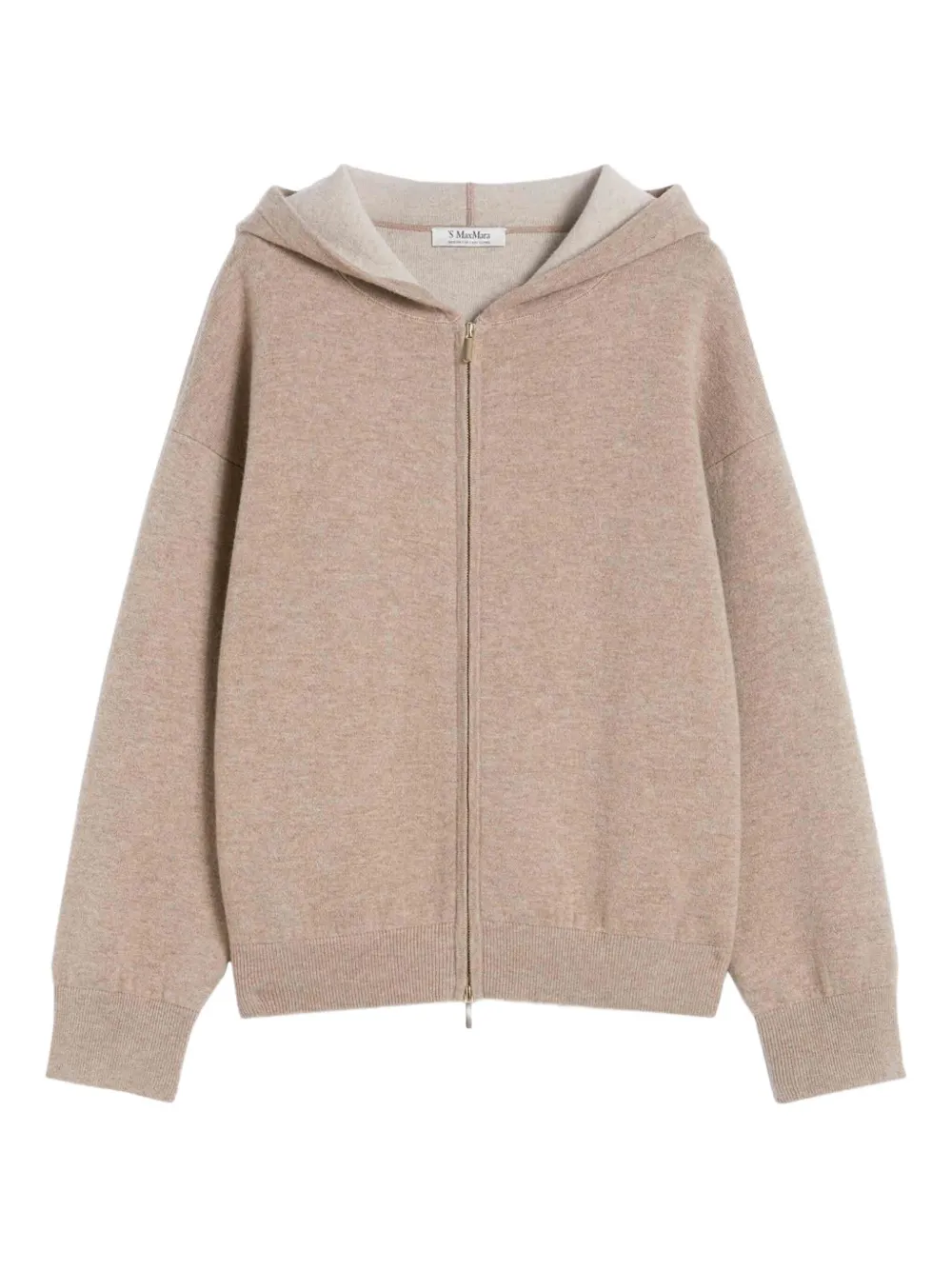 'S Max Mara hooded logo-motif cardigan | Neutrals | Image 1