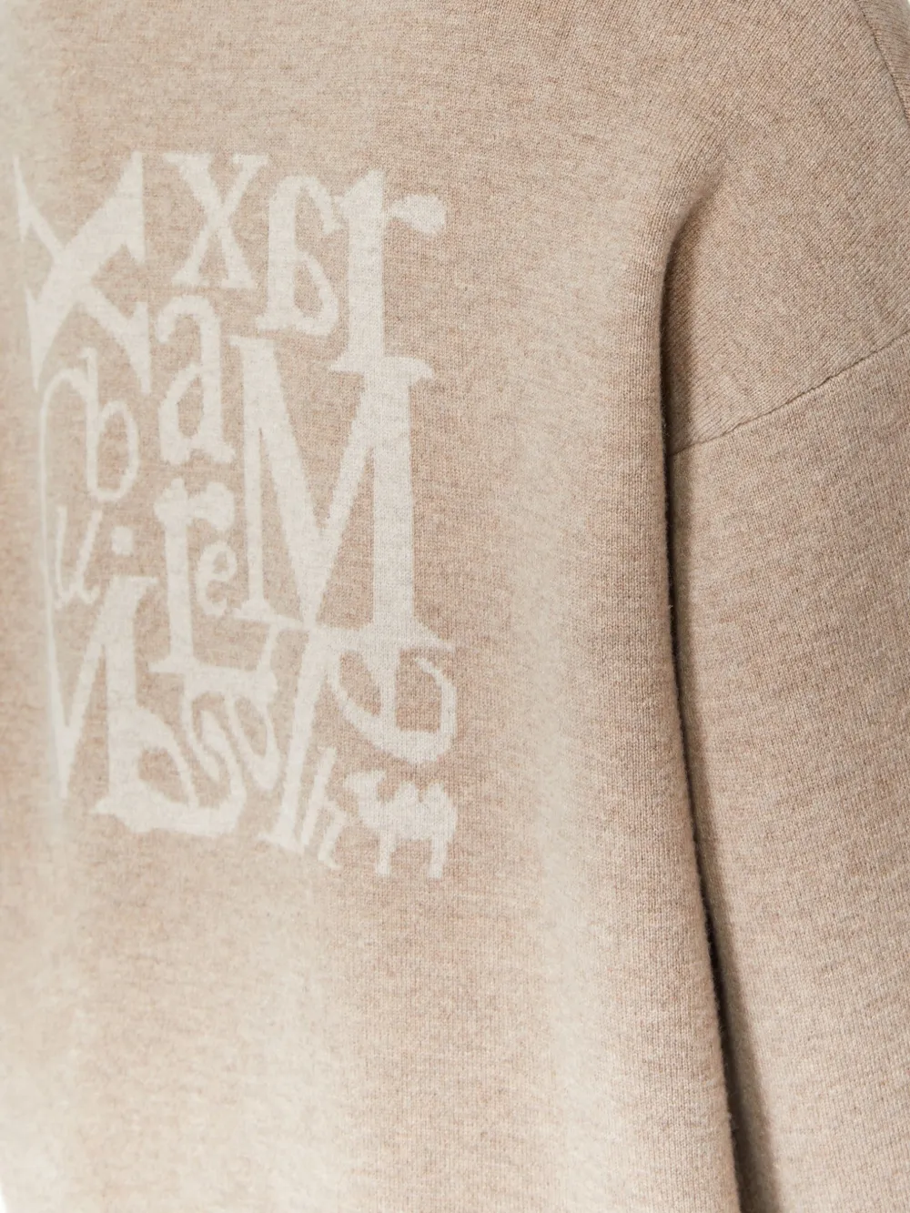 'S Max Mara Vest met capuchon en logopatroon Beige