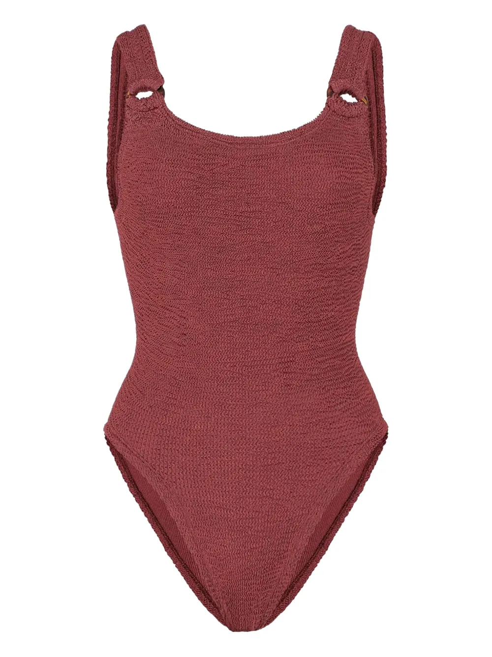 Hunza G Costume intero Domino con anello - Rosa