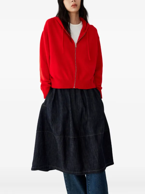 TOMBOY ジップアップ パーカー | レッド | FARFETCH JP