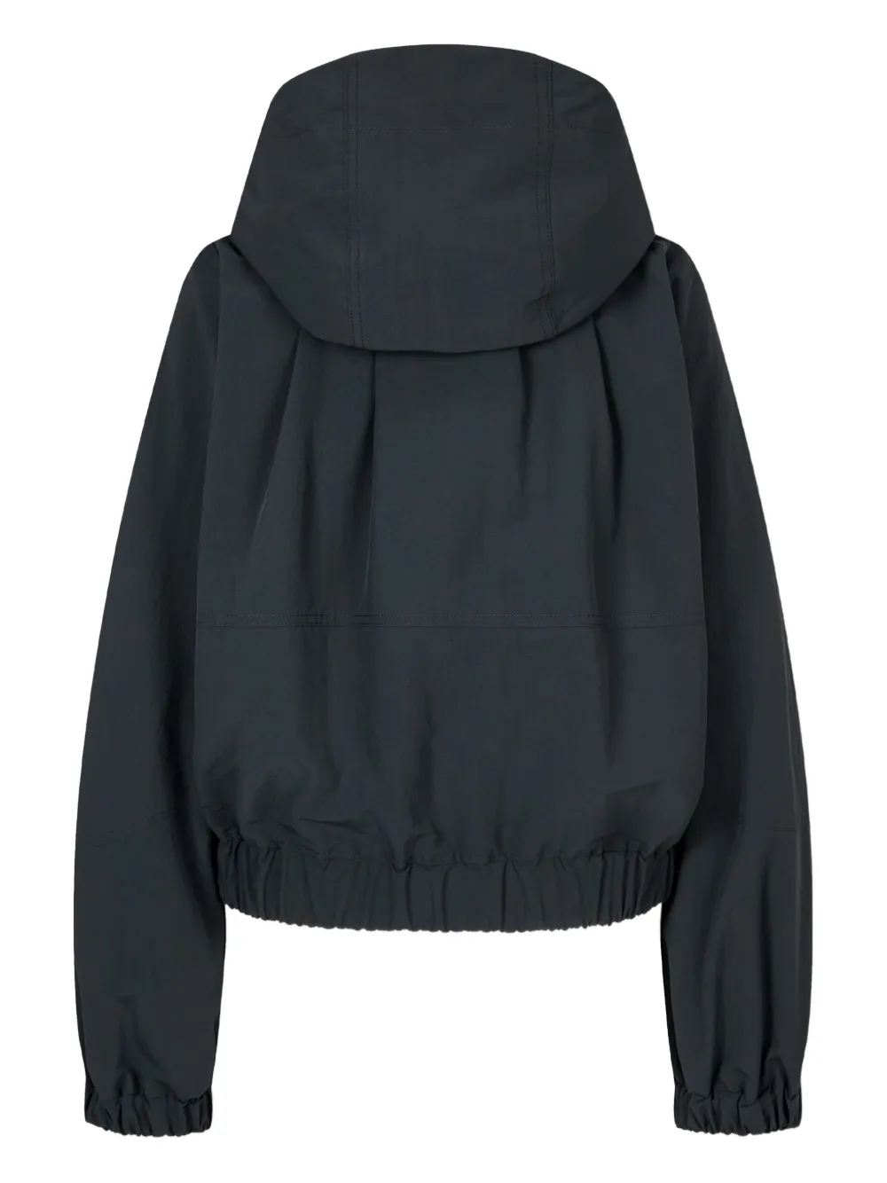 Studio Tomboy Detachable-hood Drawstring-hem Jacket In Black