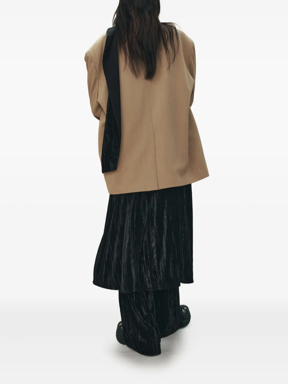 Studio Tomboy Single-breasted Pocket Blazer In Brown