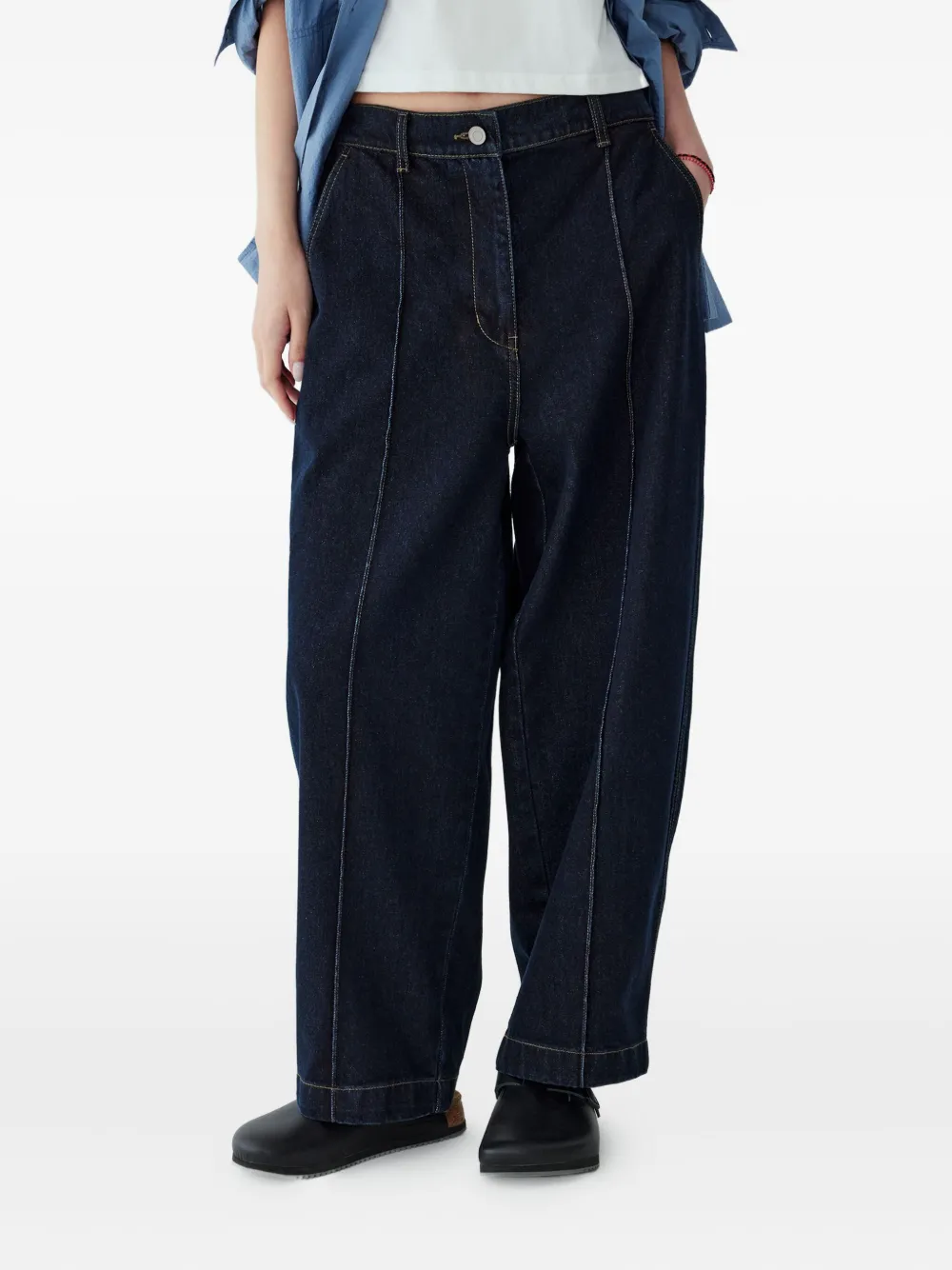 STUDIO TOMBOY Jeans met afwerking Blauw