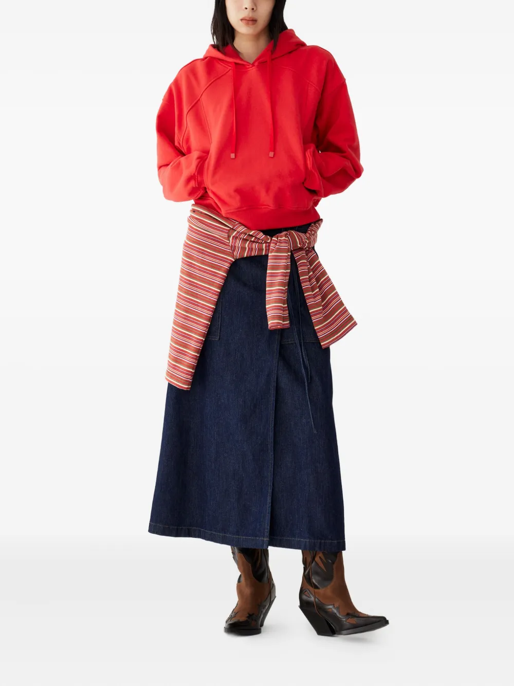 STUDIO TOMBOY Katoenen hoodie - Rood
