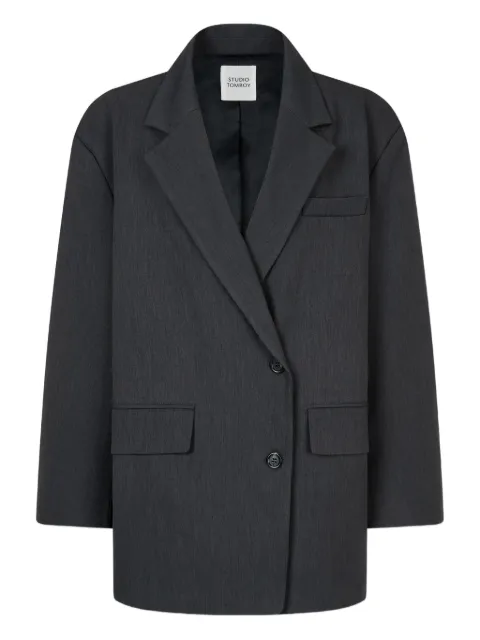 STUDIO TOMBOY single-breasted pocket blazer 