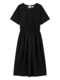 STUDIO TOMBOY elastic waist short-sleeve dress - Black