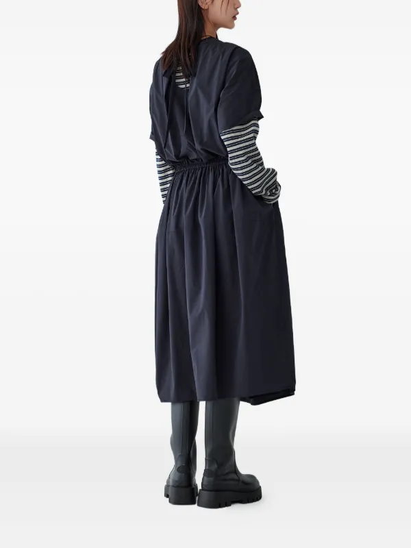 Studio Tomboy Elastic Waist Short-Sleeve Dress - Black