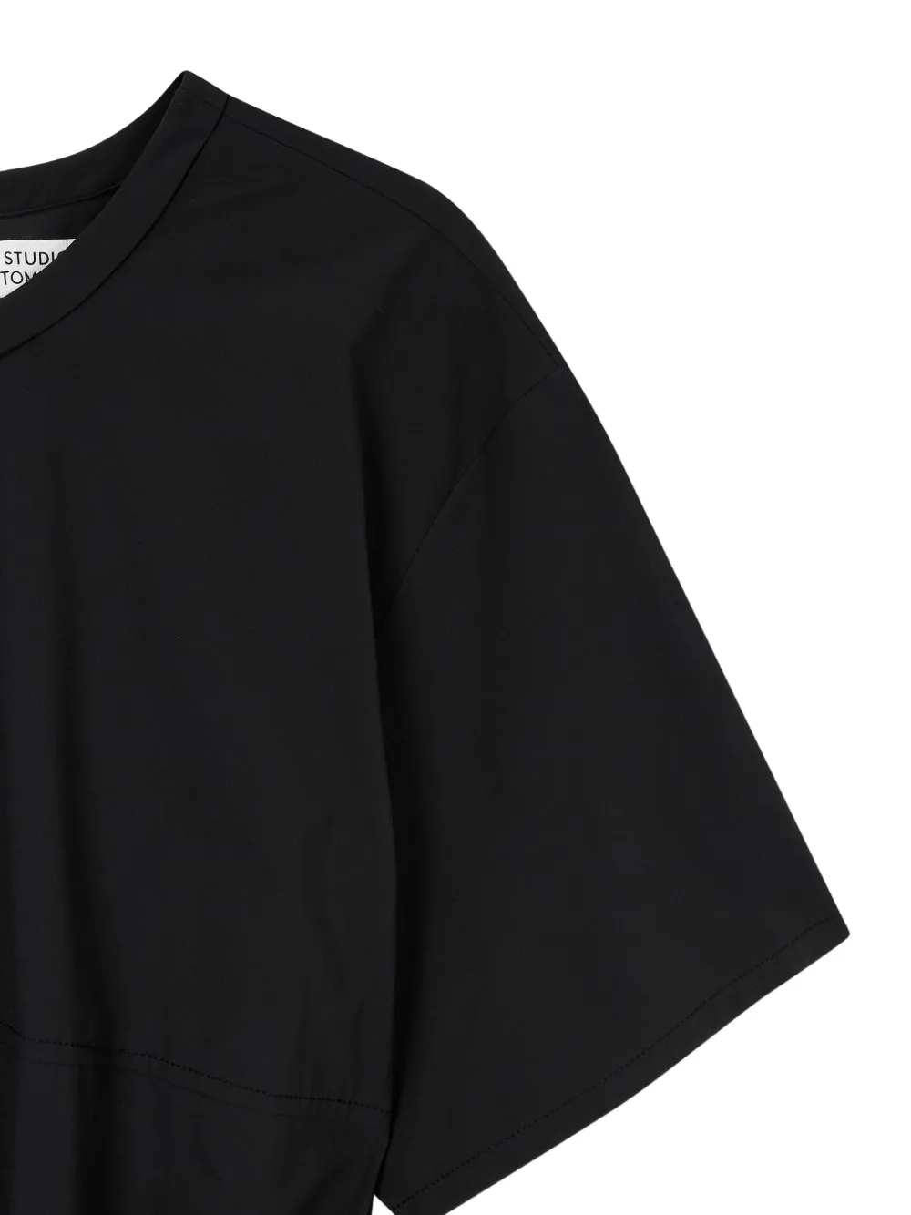 STUDIO TOMBOY Jurk met elastische taille en korte mouwen Zwart