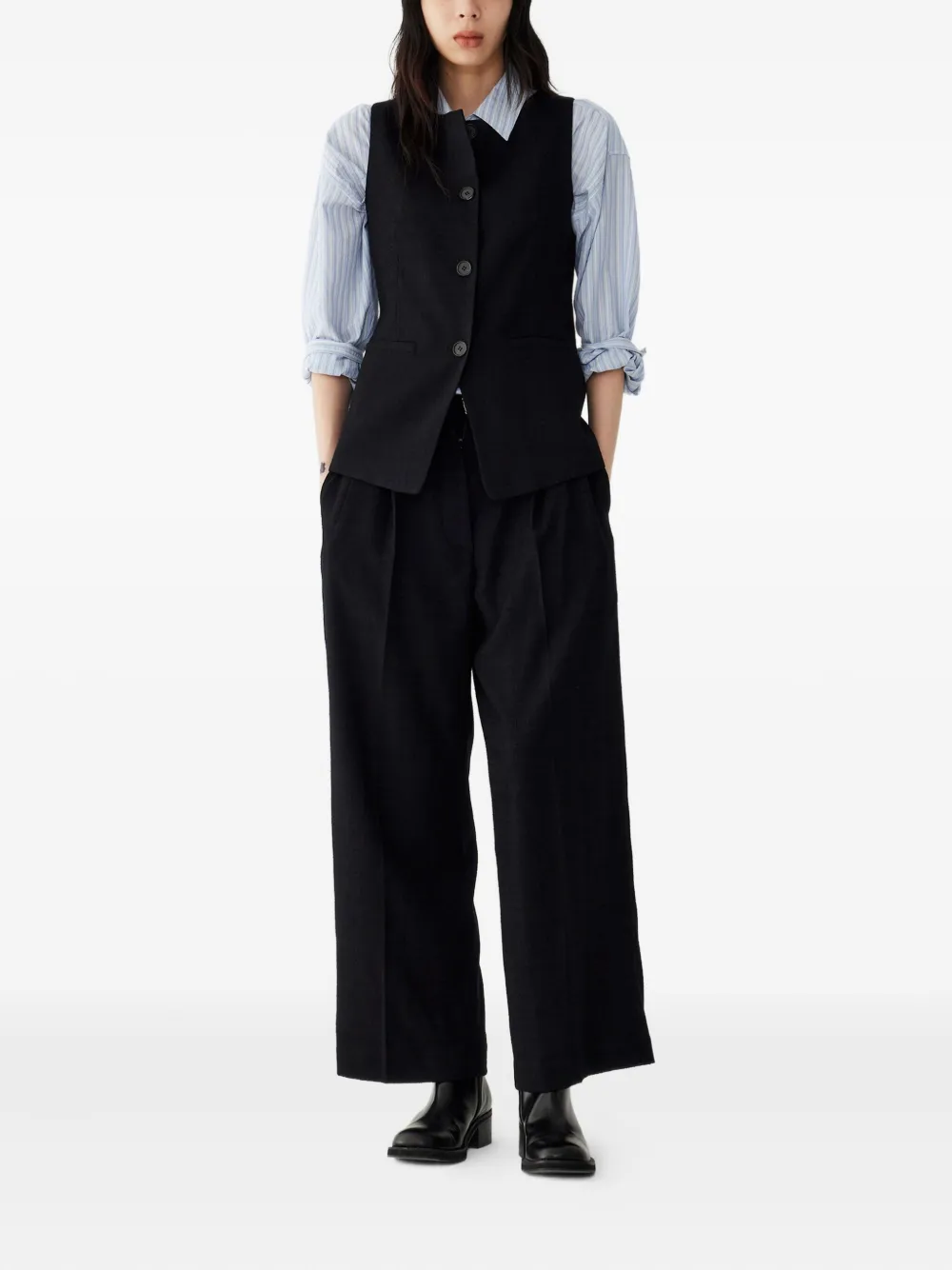 STUDIO TOMBOY Pantalon - Zwart