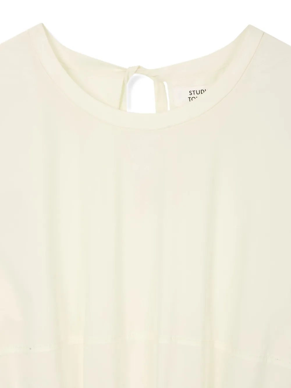 Studio Tomboy Patch-pocket Belted Dress In Neutral