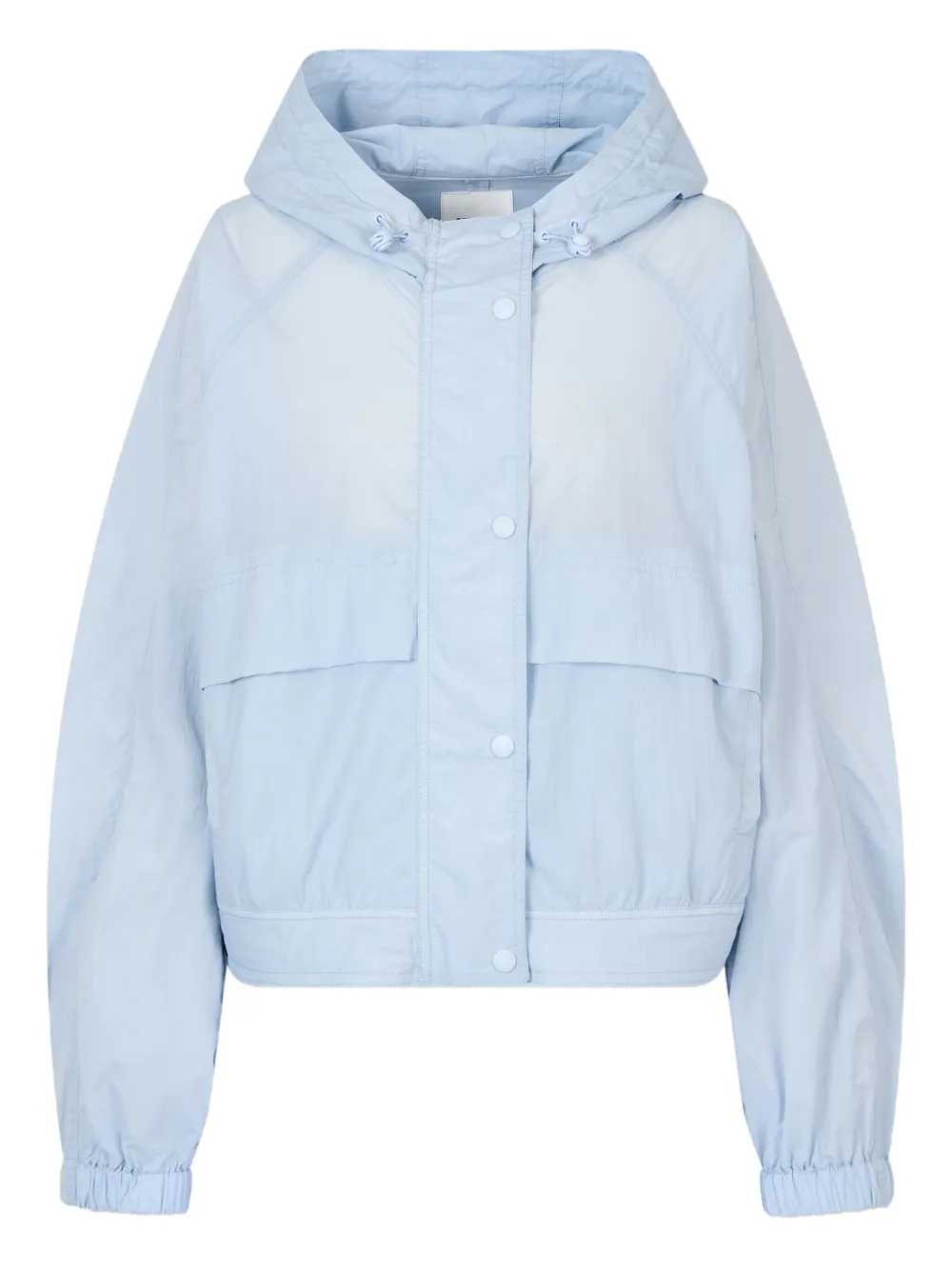 Studio Tomboy Hooded Pocket Cropped Jacket In Blue