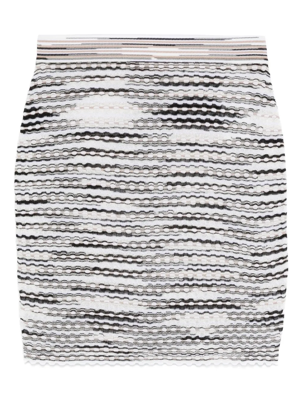 Missoni ストライプ リブスカート - ホワイト Missoni ストライプ リブスカート - ホワイト