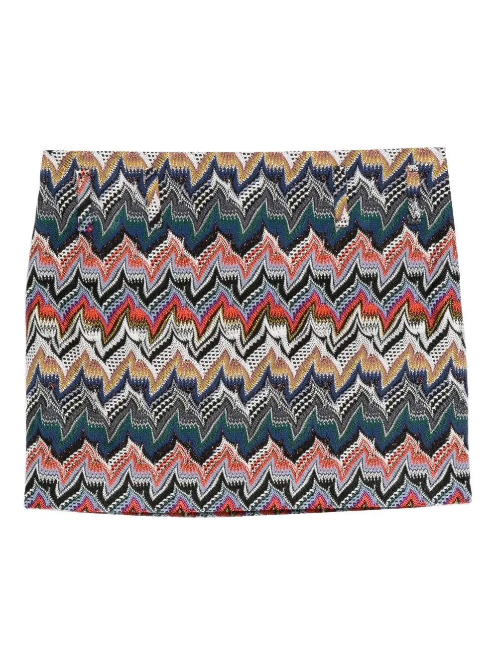 Missoni chevron-pattern mini skirt | Green | Image 1