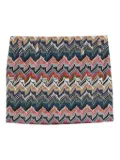 Missoni chevron-pattern mini skirt - Green