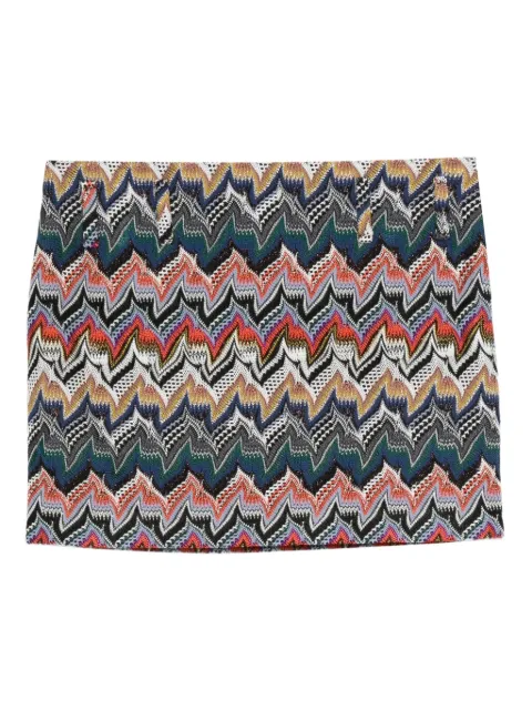 Missoni falda corta con motivo chevron