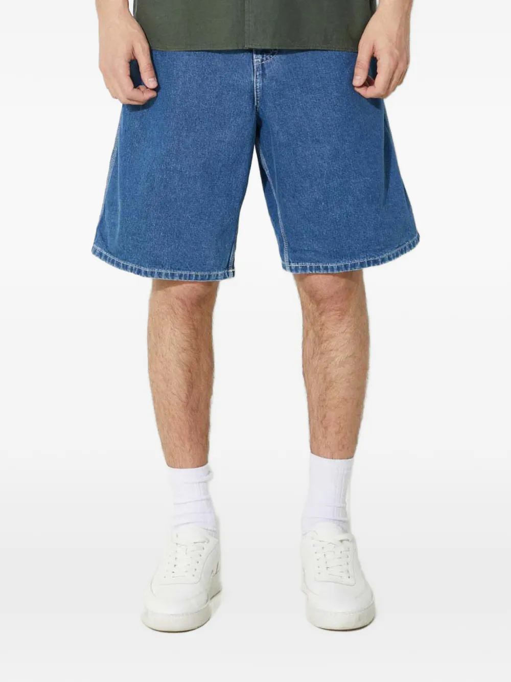 Carhartt WIP logo-patch shorts | Blue | Image 1