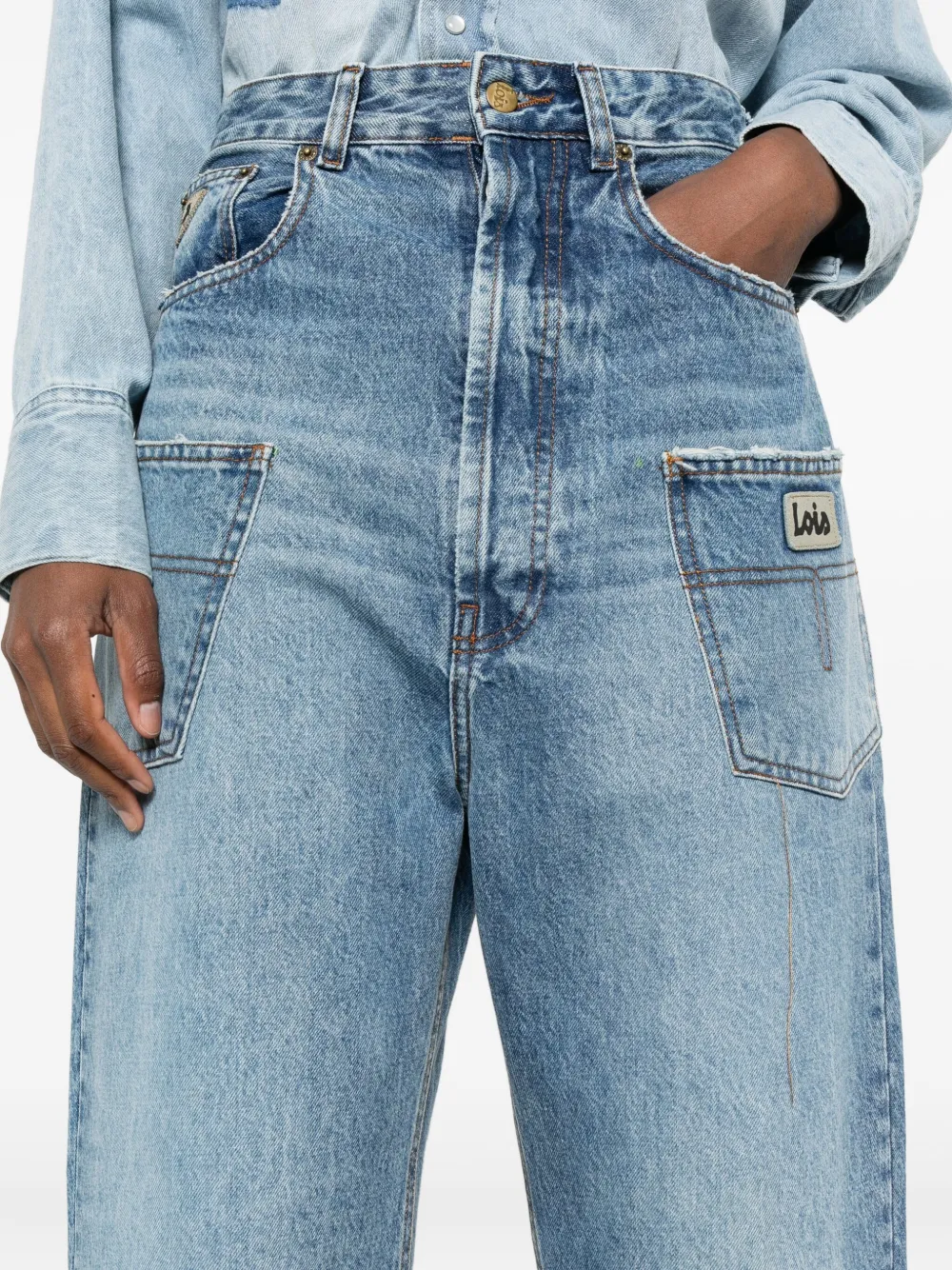 Lois Jeans Denim Straight-leg Jeans In Blue