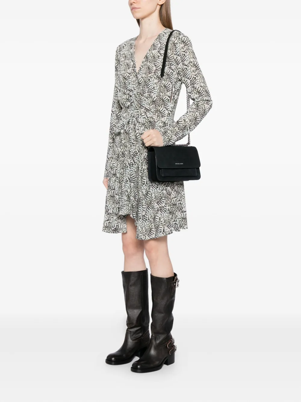 Michael Kors Grote Claire schoudertas - Zwart