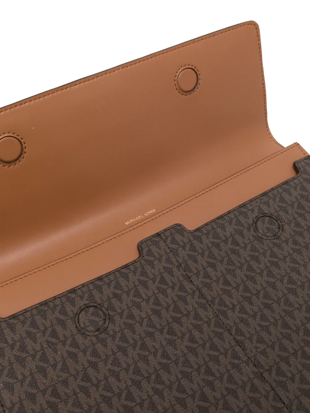Michael Kors Jet Set laptophoes met logo Bruin