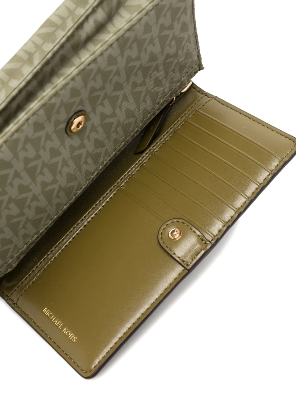 Michael Kors Small Jet Set Crossbody Bag In Green