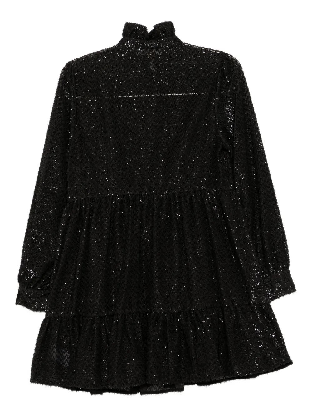 Michael Kors Mini-jurk met metallic-clip jacquard - Zwart