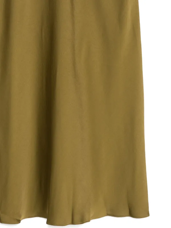 michael kors satin midi dress Michael Kors Satin Midi Dress | Green