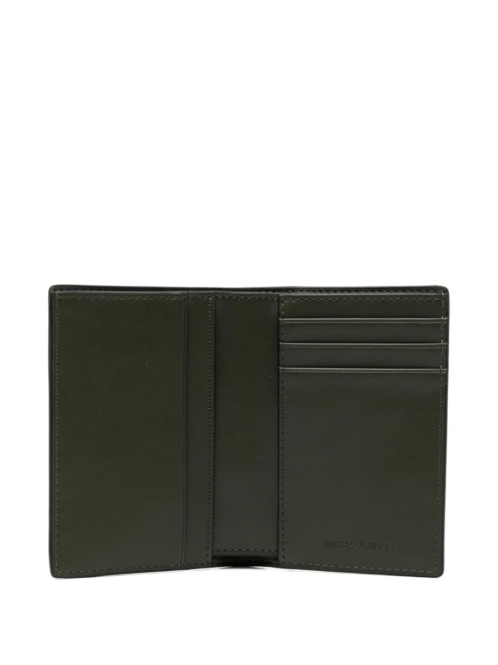 Michael Kors Hudson Card Case In Green