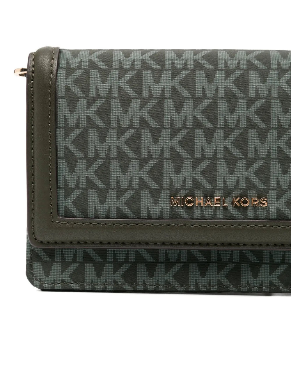 Michael Kors Small Jet Set Crossbody Bag In Green