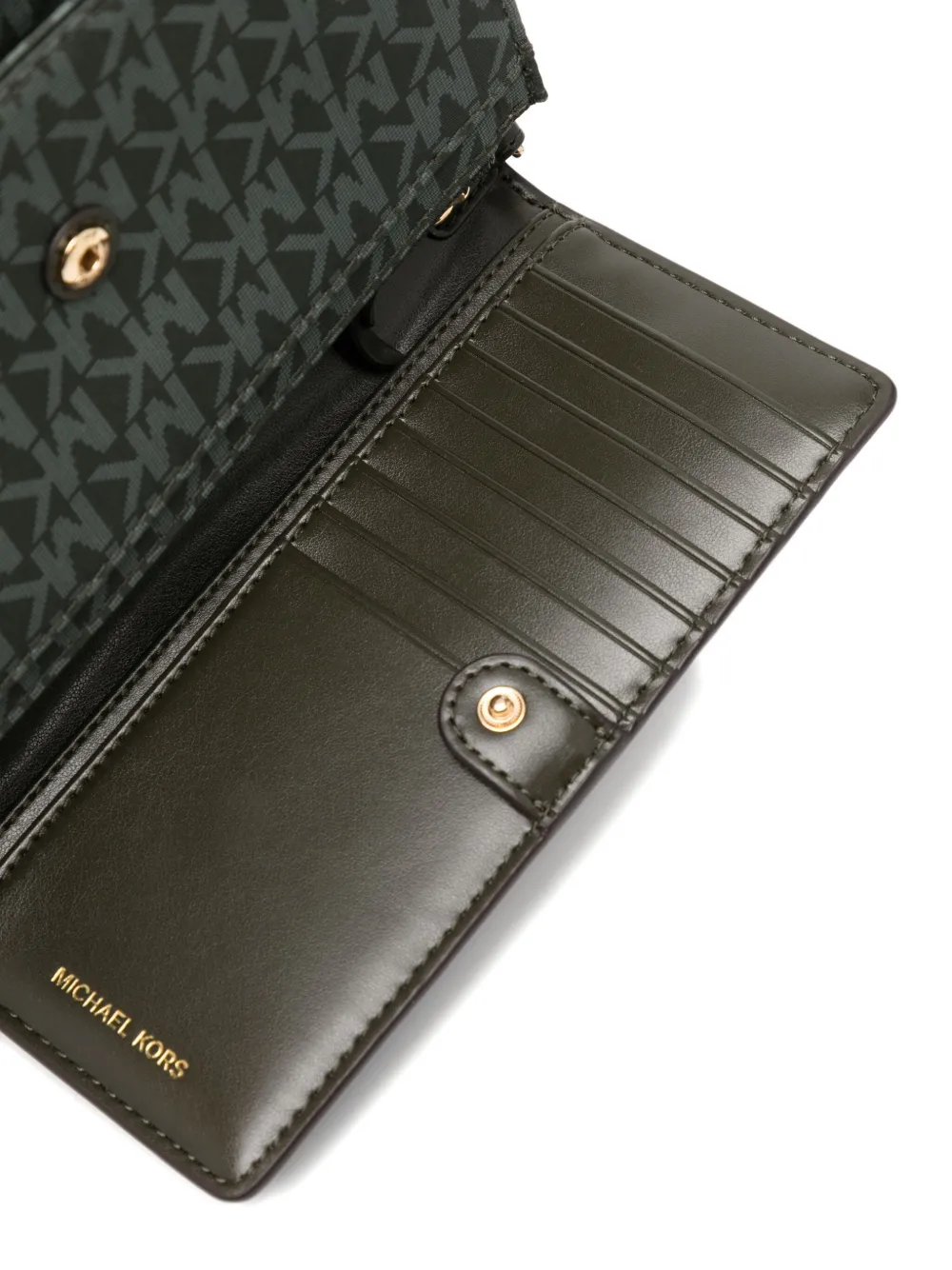 Michael Kors Small Jet Set Crossbody Bag In Green
