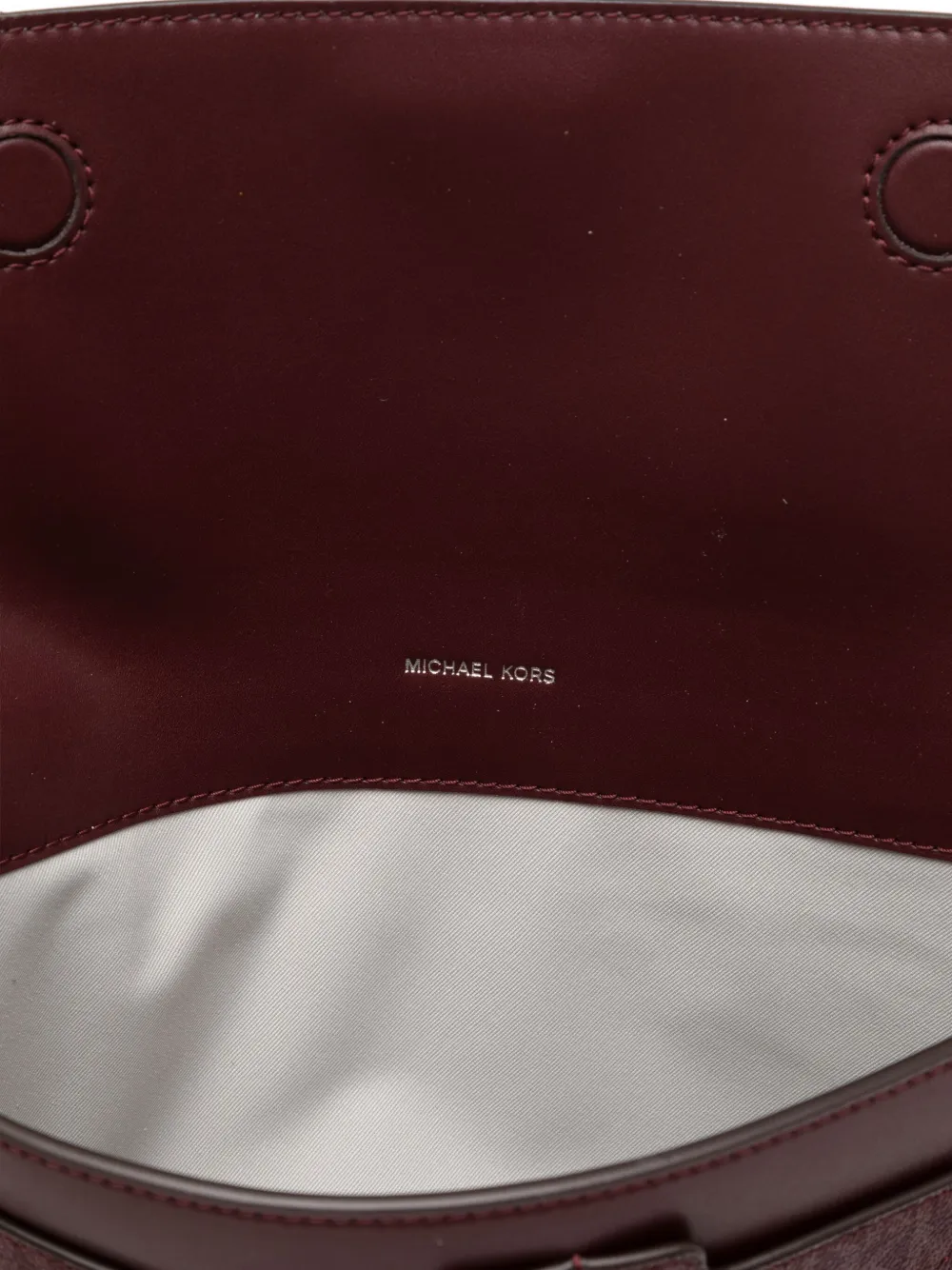 Michael Kors Signature-logo Laptop Bag In Red