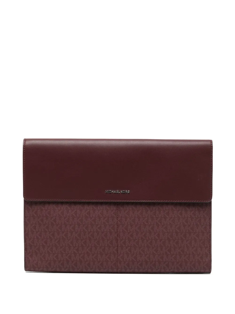 Michael Kors signature-logo laptop bag - レッド
