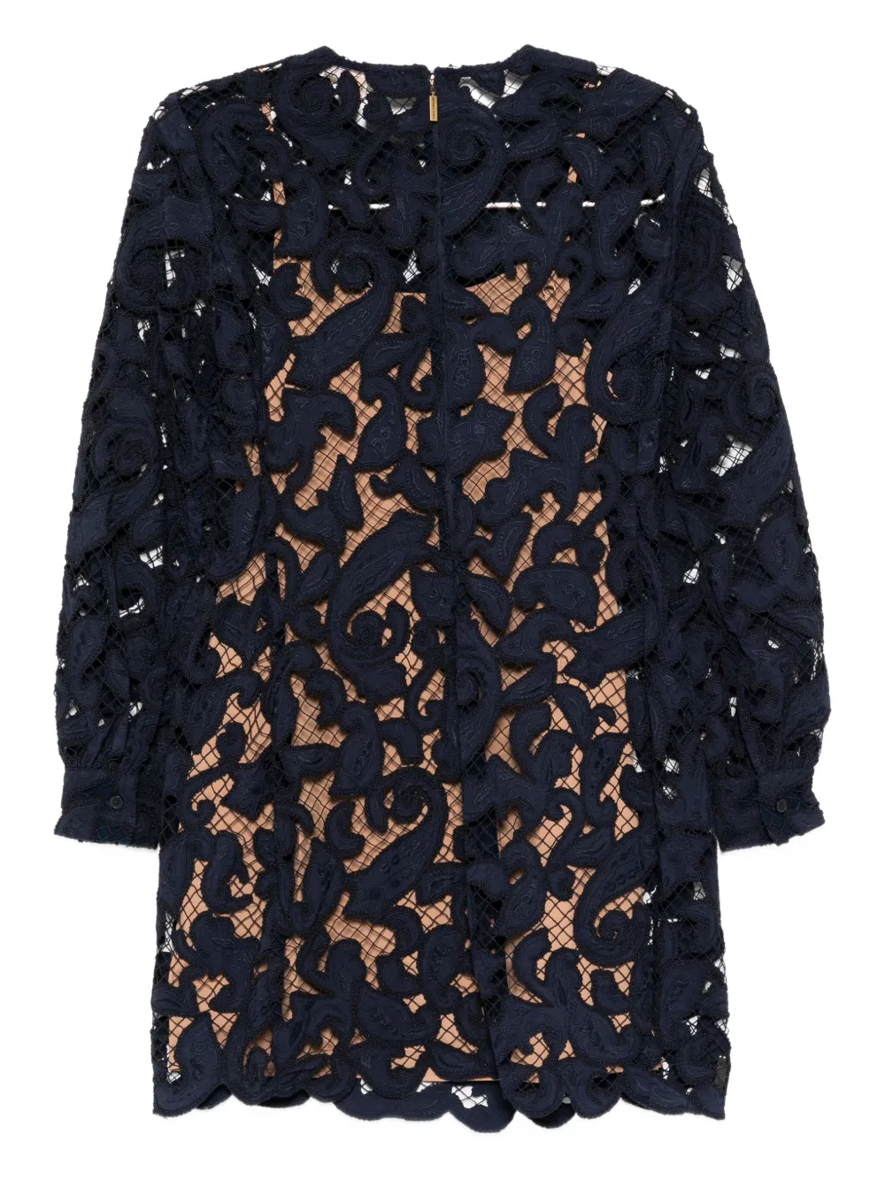 Michael Kors lace-detail mini dress - Blauw