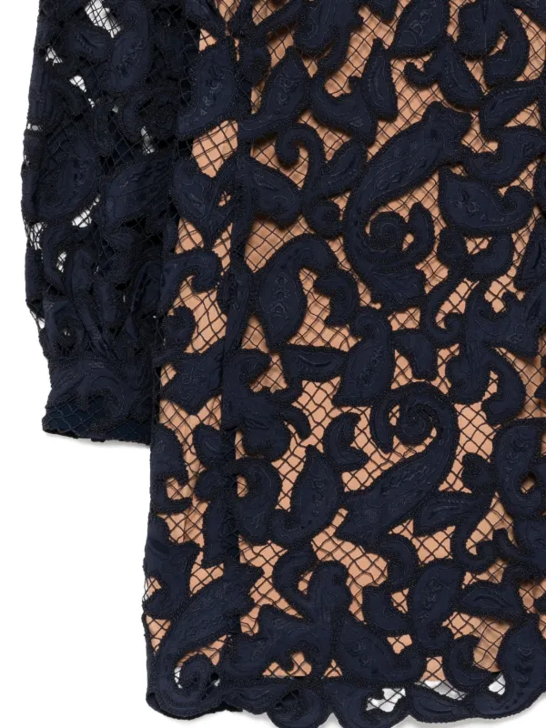 michael kors blue lace dress Michael Kors Collection