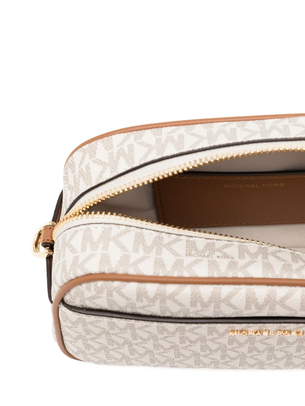 Michael Kors Small Jet Set Crossbody Bag In Neutral