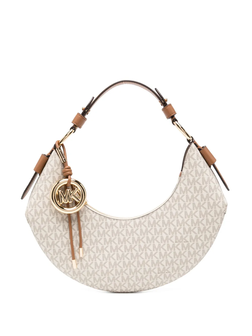 Michael Kors Medium Koa Shoulder Bag In Neutral