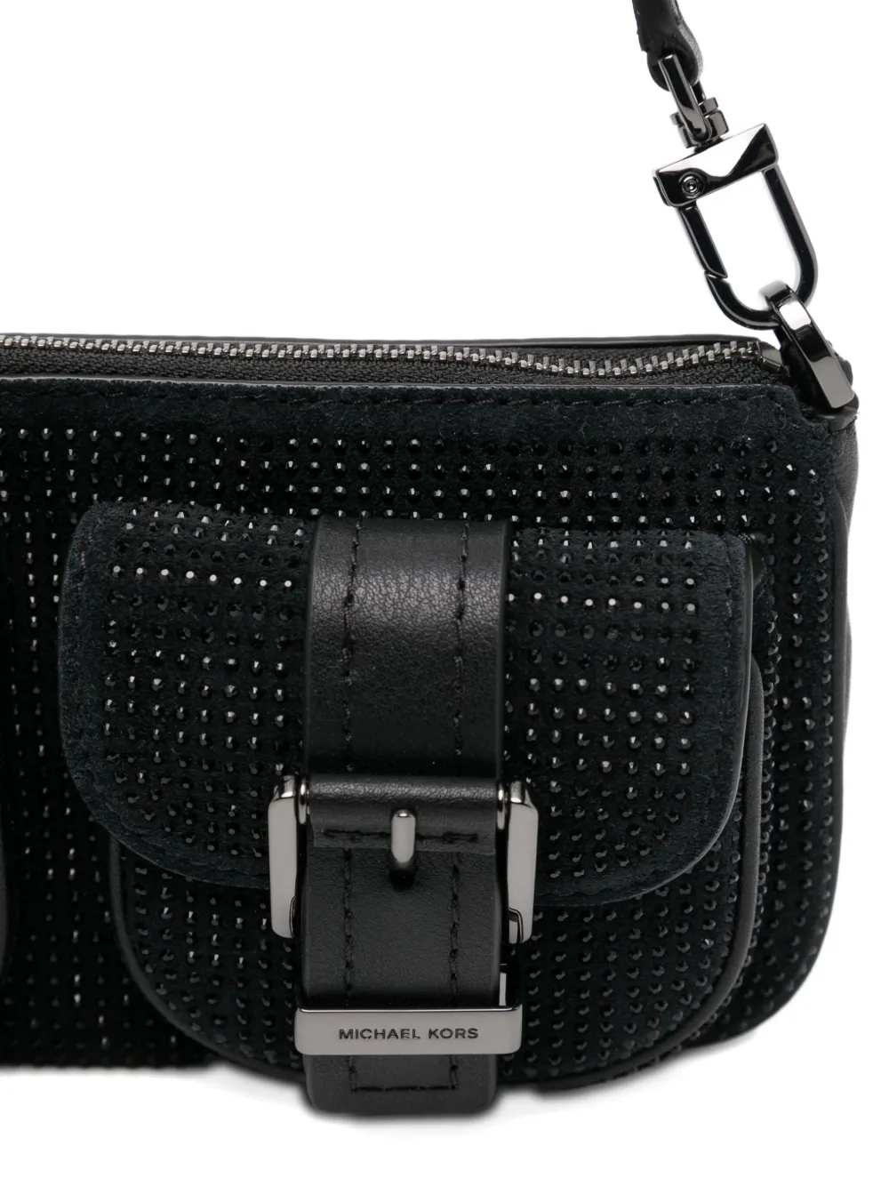 Michael Kors Small Zoe Convertible Pochette In Black