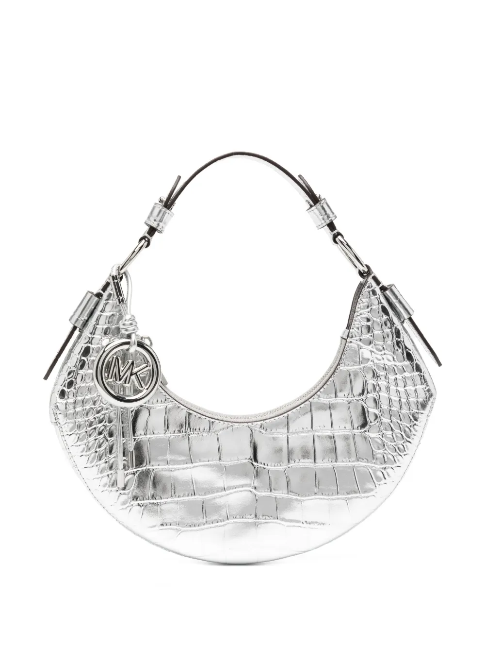 Michael Kors Medium Koa Shoulder Bag In Silver