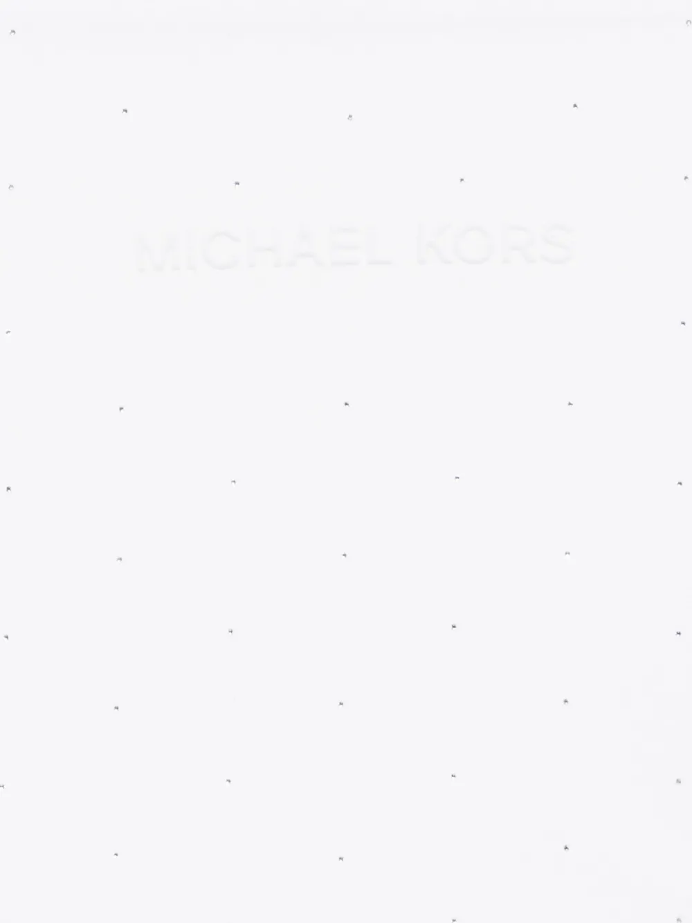 Michael Kors Logo Studded Cotton Jersey T-shirt In White