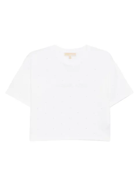 Michael Kors playera con logo y apliques