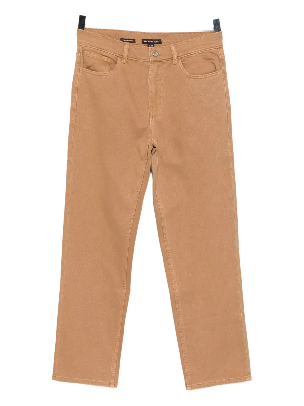 Michael Kors Finn Pigment-dyed Jeans In Brown