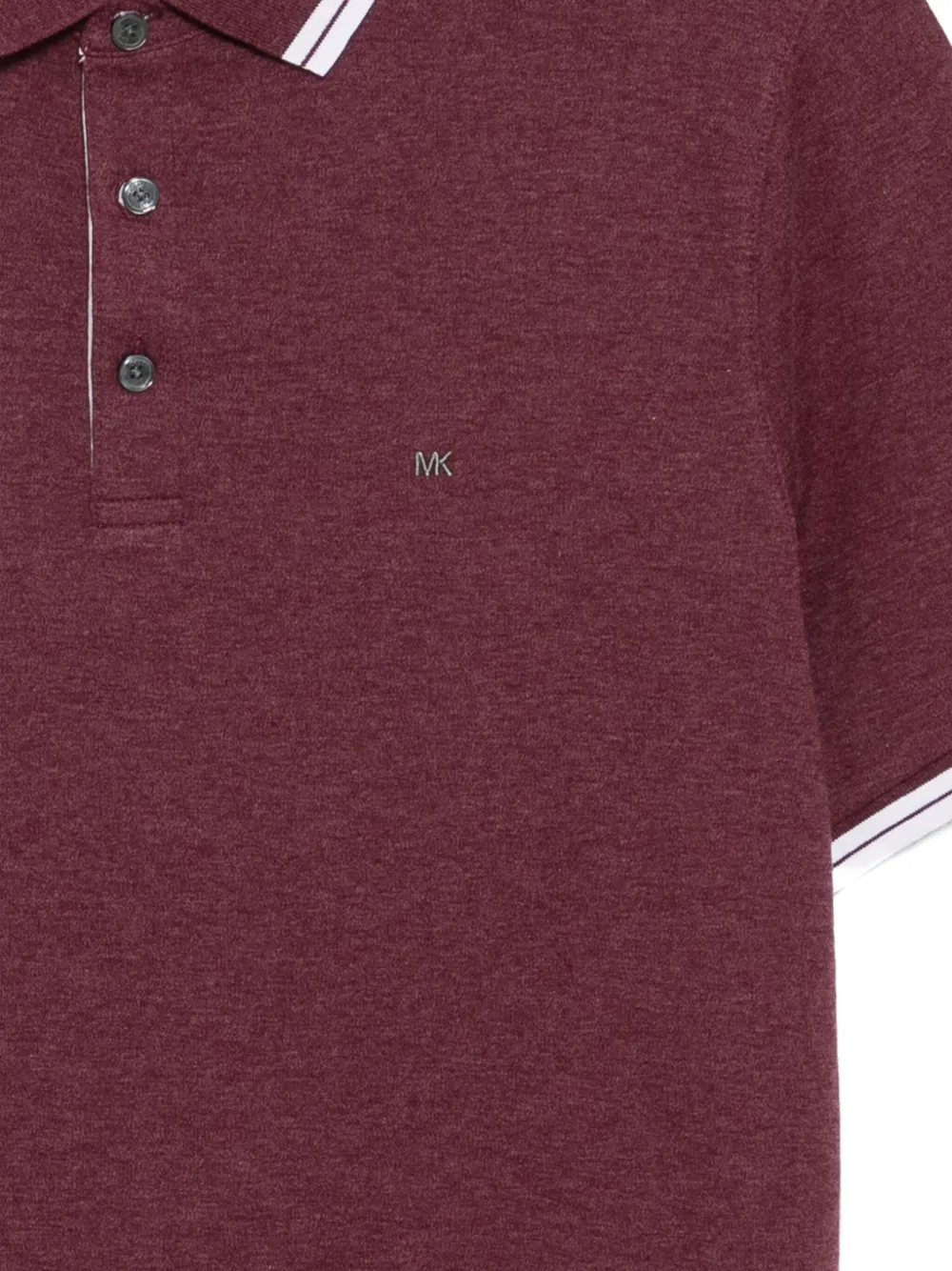 Michael Kors Greenwich Polo Shirt In Burgundy