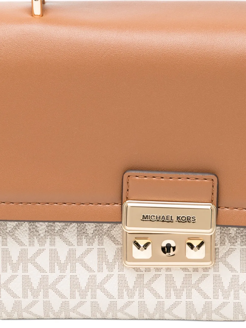 Michael Kors Crossbodytas met monogramprint Beige