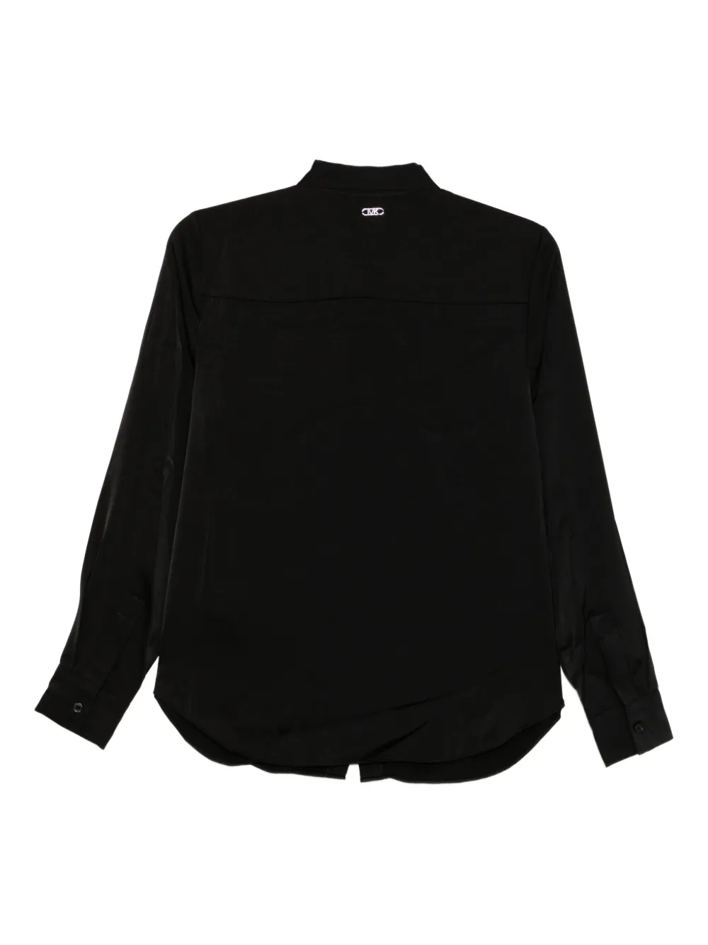 Michael Kors Satijnen blouse met franje - Zwart