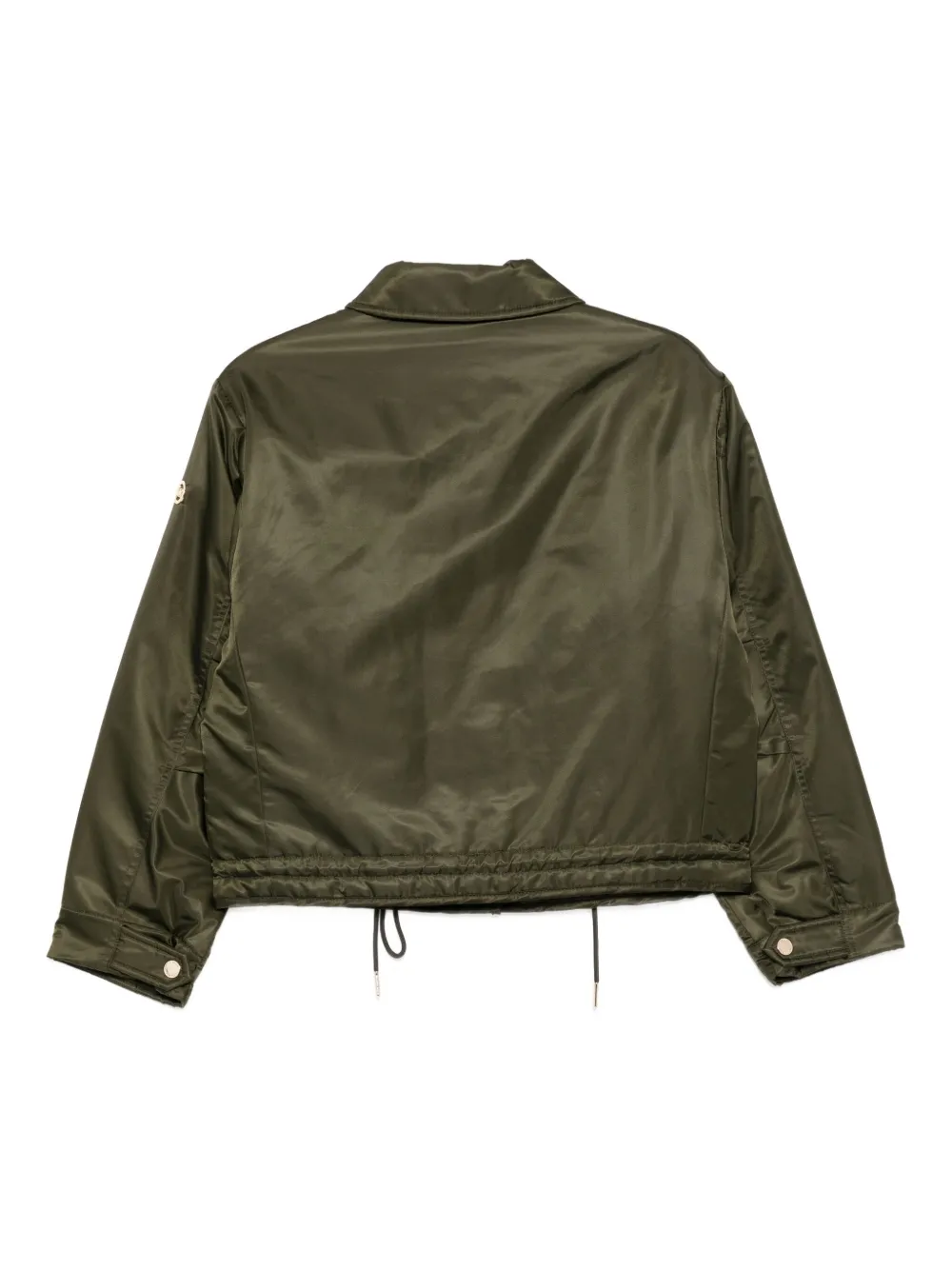 Michael Kors Logo-plaque Reversible Jacket In Green
