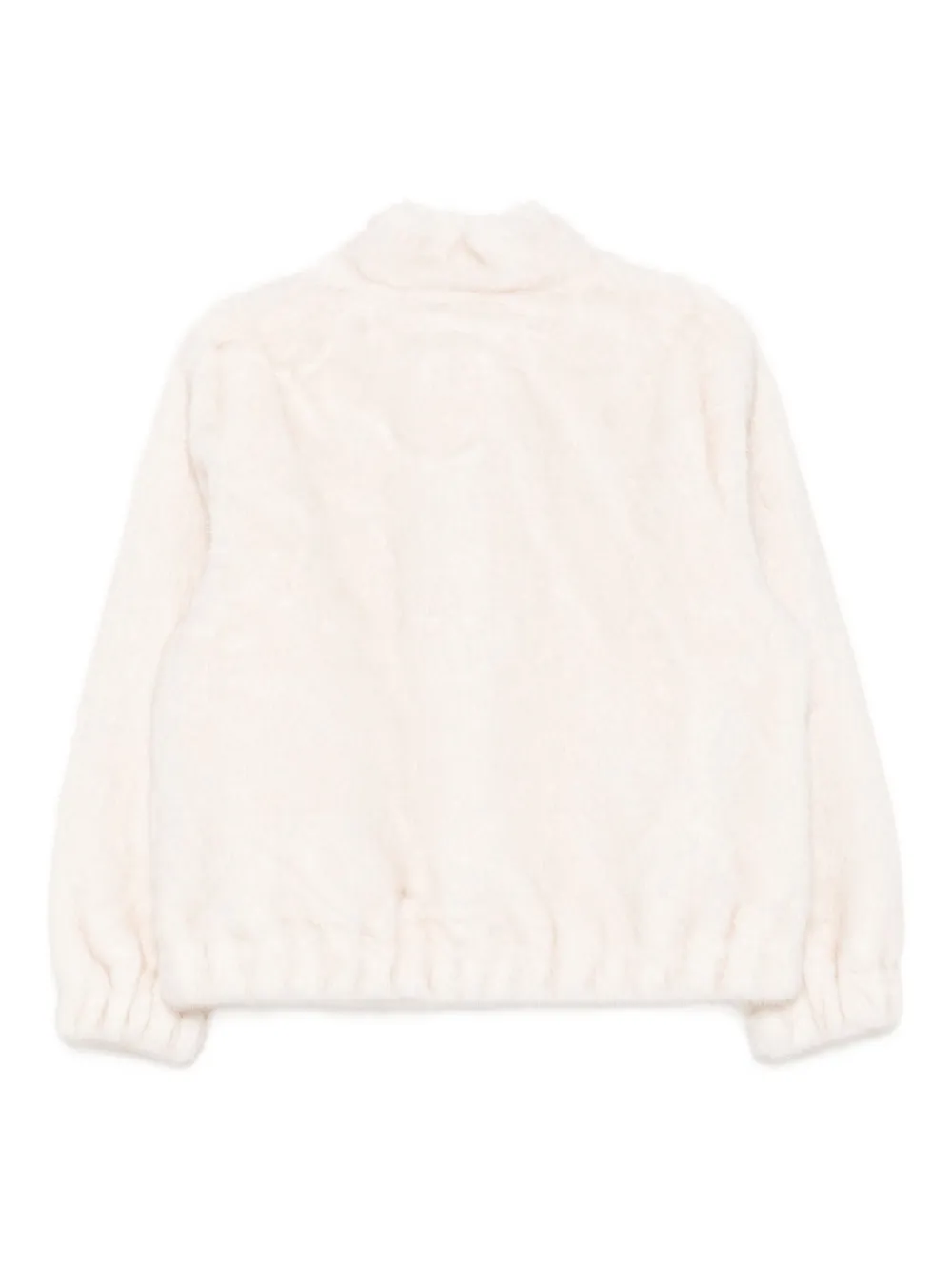 Michael Kors Cropped Faux-fur Jacket In White