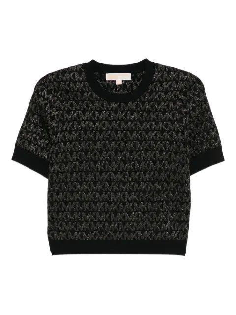 Michael Kors haut métallisé en jacquard