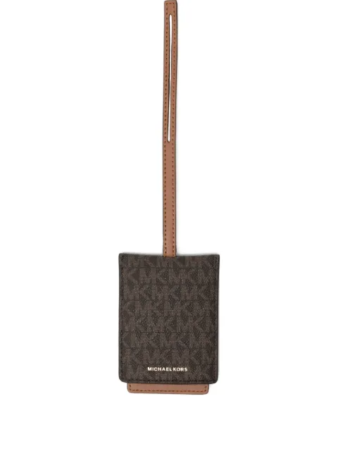 Michael Kors signature-logo luggage tag