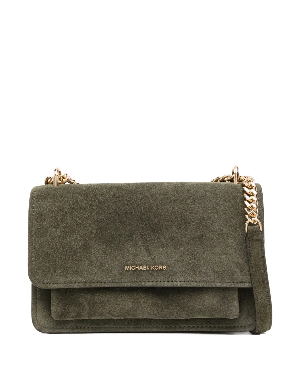 Michael Kors Large Claire Shoulder Bag In Green