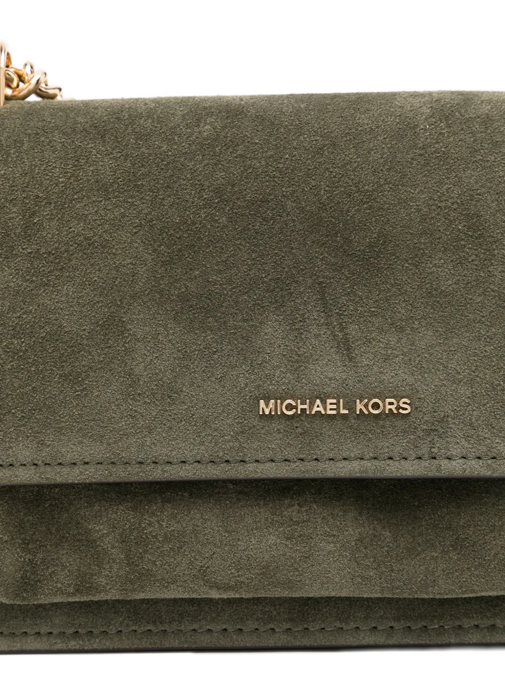 Michael Kors Large Claire Shoulder Bag In Green